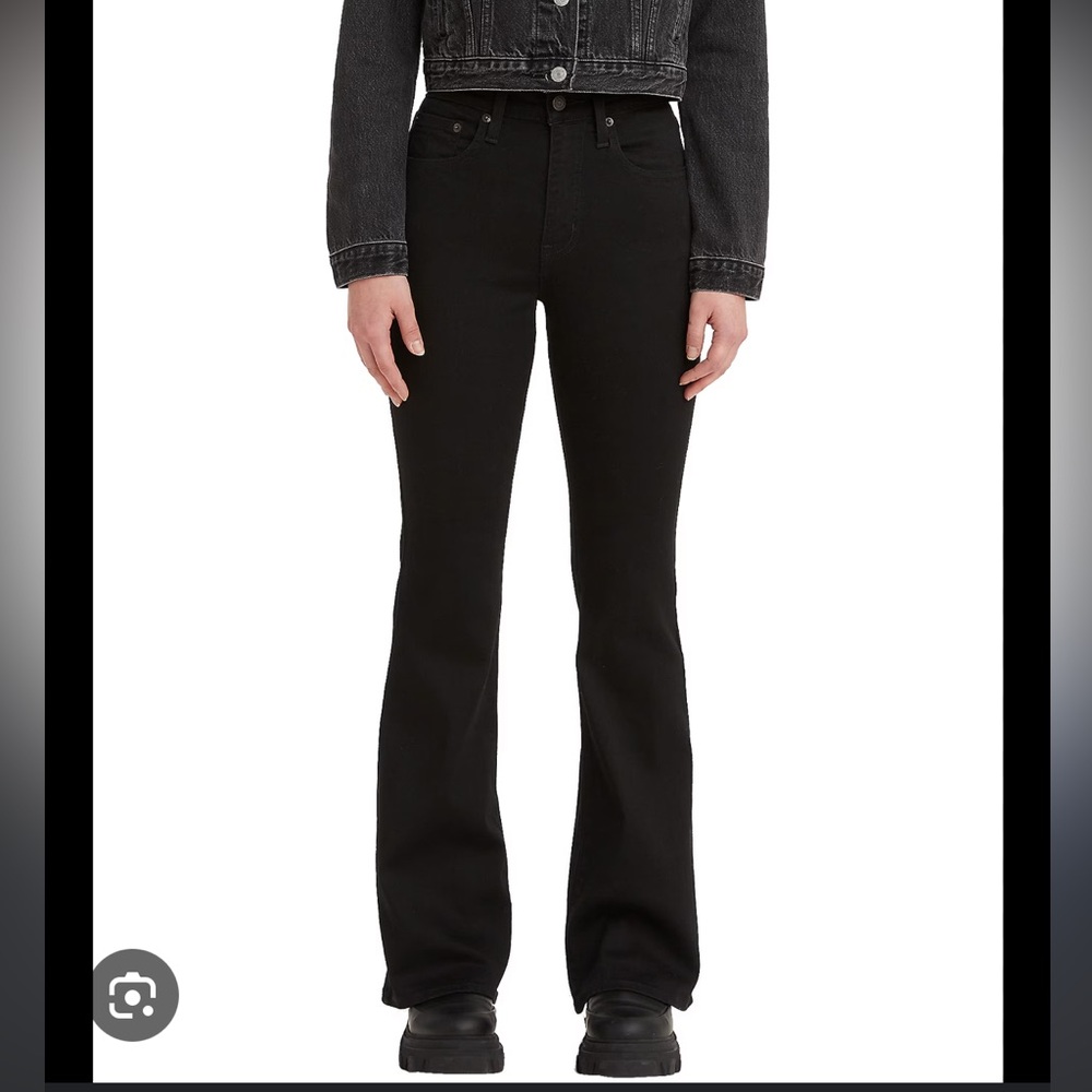 Levi’s 726 High Rise Flare Jeans Black